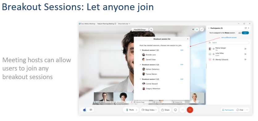 Cisco Webex Breakout Sessions Let Anyone Join